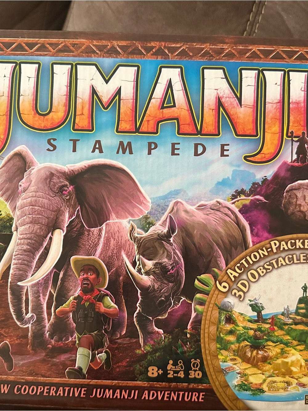 Jumanji: Stampede Board Game - Colorful Adventure Box